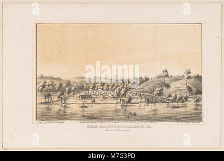 Une photographie montrant belle Isle, située en face de Richmond, Virginie, capturant le paysage et la beauté pittoresque de la région, ainsi que son importance historique. Banque D'Images