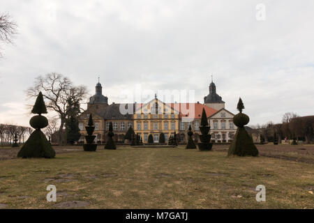 Hundisburg, Allemagne - Mars 10,2018 : Vue de Hundisburg Château en Saxe-Anhalt, Allemagne. Banque D'Images