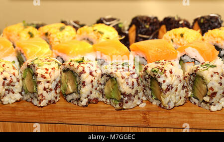 Fusion Sushi Rolls Banque D'Images