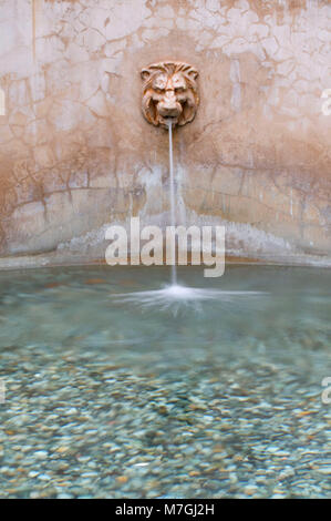 Casa del Rey Moro, fontaine Jardin Balboa Park, San Diego, Californie Banque D'Images