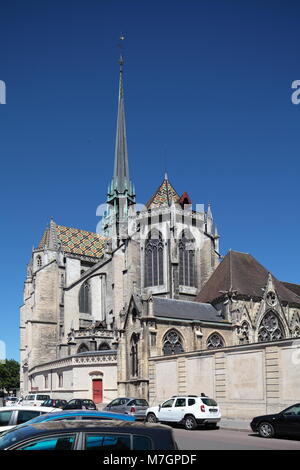 La Cathédrale de Dijon, France Banque D'Images
