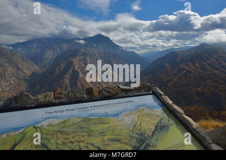 Parc national de Kings River Canyon, Tulare County CA Banque D'Images