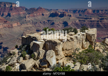 Vue du Grand Canyon de Moran Point, Arizona, USA Banque D'Images