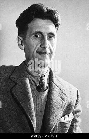 GEORGE ORWELL (1903-1950), romancier anglais sur 1944 Banque D'Images