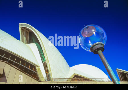 Détail architectural y compris le "maux" de l'Opéra de Sydney en Australie. Banque D'Images