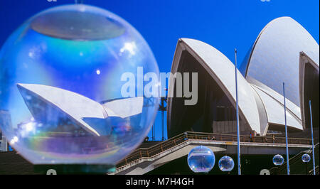 Détail architectural y compris le "maux" de l'Opéra de Sydney en Australie. Banque D'Images