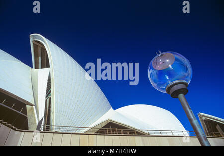 Détail architectural y compris le "maux" de l'Opéra de Sydney en Australie. Banque D'Images