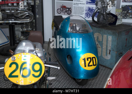 Les motos de l'ancien fabricant allemand NSU au Musée Autovision Altussheim Allemagne Banque D'Images
