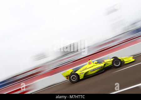 Saint Petersburg, Florida, USA. Mar 10, 2018. 10 mars 2018 - Saint Petersburg, Floride, USA : Simon Pagenaud (22) tente de se qualifier pour le Grand Prix de Firestone à rues de Saint-Pétersbourg de Saint-Pétersbourg, à Saint-Pétersbourg, en Floride. Crédit : Justin R. Noe Asp Inc/ASP/ZUMA/Alamy Fil Live News Banque D'Images