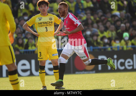 Sankyo Frontier Kashiwa Stadium, Chiba, Japon. Mar 10, 2018. Souza (Cerezo), 10 mars 2018 - Football : 2018 J1 match de championnat entre Kashiwa Reysol 1-1 Cerezo Osaka Sankyo Frontier Kashiwa Stadium, Chiba, Japon. Tsukida Crédit : Jun/AFLO SPORT/Alamy Live News Banque D'Images