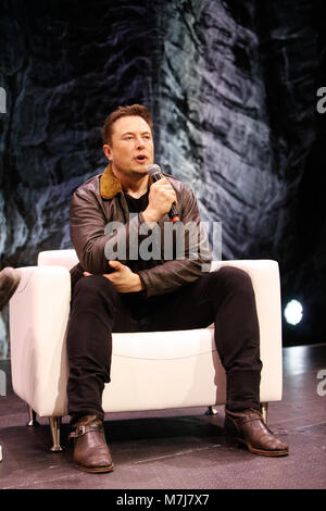 2018 Elon Musk participe au festival SXSW Interactive le 12 mars 2018 à Austin, Texas. Banque D'Images