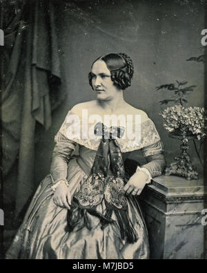 Stelzner, Carl Ferdinand - Anna Henriette Stelzner (1818-1876) (Zeno Fotografie) Banque D'Images