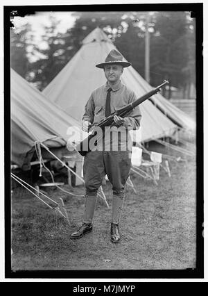 Un portrait de Frederick Huidekoper au camp d'entraînement des officiers de réserve de Plattsburg, reflétant les efforts d'entraînement militaire pendant la première Guerre mondiale Banque D'Images