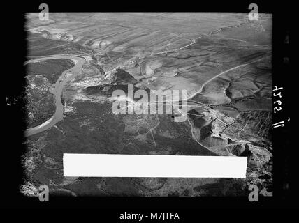 L'air vues de Palestine. Sur le volant au sud du Jourdain. Gilead's sur les sentiers menant à la Jordanie. Contreforts LOC.15831 matpc Banque D'Images