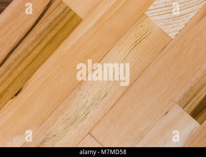 La texture du bois de pin et tilleul bois transparente texture parquet brun clair linéaire Banque D'Images