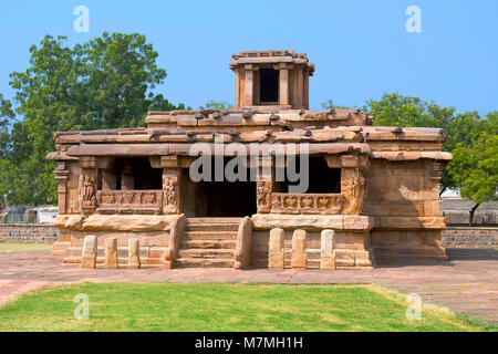 Temple Ladkhan, Aihole, Karnataka, Inde. 7e siècle Banque D'Images