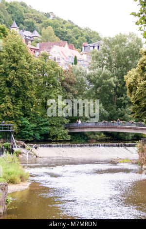 Dans Donaworth - Allemagne - Le 10/08/2016 - la pittoresque ville de Donauworth , sur la route romantique, Bavière, Allemagne Banque D'Images