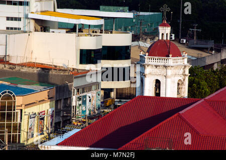 Vue aérienne de la Basílica Menor del Santo Niño, Cebu City, Philippines Banque D'Images