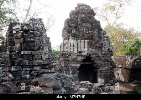 Chhaar Banteay Cambodge, ruines de temple Banteay Chhmar towers Banque D'Images