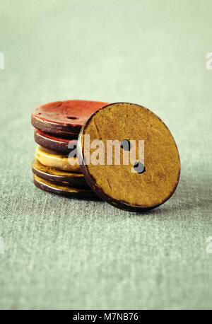 Close up de boutons colorés Banque D'Images