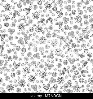 Motif fleuri de vecteur. Floral background transparent pour l'emballage, du textile, du papier peint. Vector illustration Illustration de Vecteur