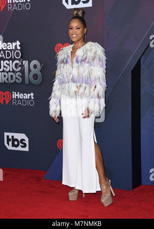 Inglewood, CA, USA. Mar 11, 2018. 11 mars 2018 - Inglewood, Californie - Eve. IHeart Radio Awards 2018 qui ont eu lieu pendant le Forum. Crédit photo : Birdie Thompson/AdMedia Crédit : Birdie Thompson/AdMedia/ZUMA/Alamy Fil Live News Banque D'Images