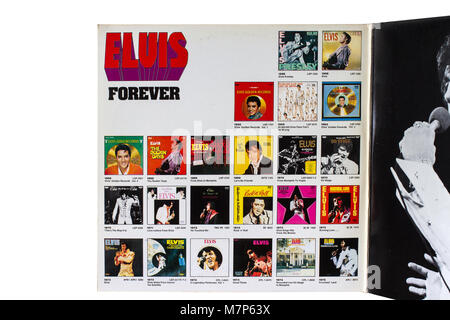 Elvis Forver, LP original (version italienne) Banque D'Images