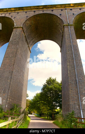 En Viaduc Welwyn Hertfordshire, Angleterre Banque D'Images