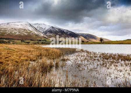 Vue vers Blencathra, Tewet Tarn, Lake District, Cumbria Banque D'Images