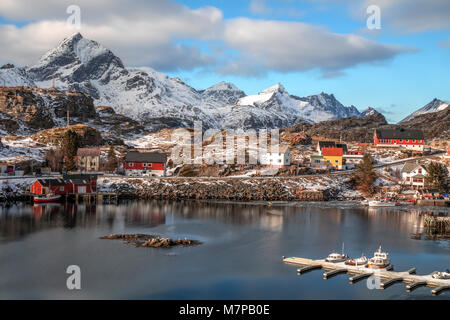 Sund, Ramberg, Leknes, Lofoten, Norvège, Pays-Bas, Europe ; Banque D'Images