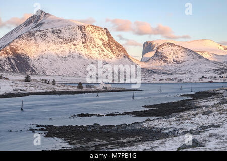 Sund, Ramberg, Leknes, Lofoten, Norvège, Pays-Bas, Europe ; Banque D'Images