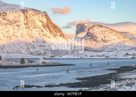 Sund, Ramberg, Leknes, Lofoten, Norvège, Pays-Bas, Europe ; Banque D'Images