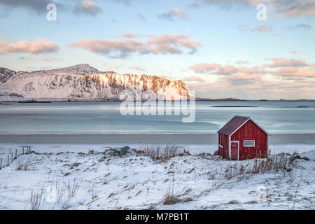 Sund, Ramberg, Leknes, Lofoten, Norvège, Pays-Bas, Europe ; Banque D'Images