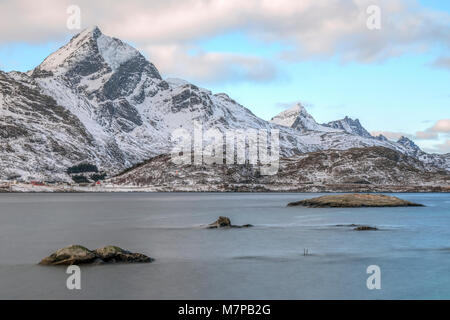 Sund, Ramberg, Leknes, Lofoten, Norvège, Pays-Bas, Europe ; Banque D'Images