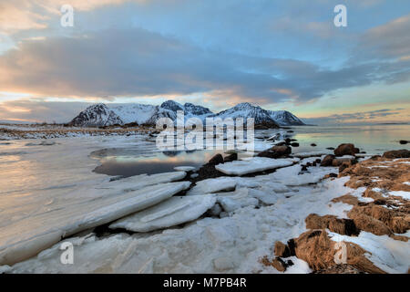 Leknes, Lofoten, Norvège, Europe Banque D'Images