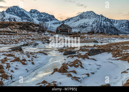 Leknes, Lofoten, Norvège, Europe Banque D'Images