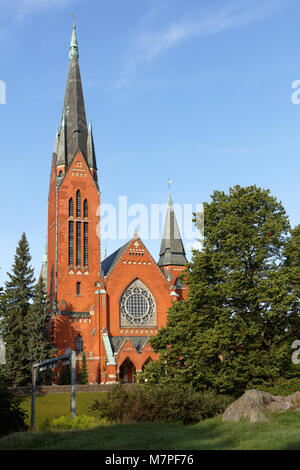 Turku, Finlande - le 21 août 2017 : vue d'église St. Michaels dans un jour d'été. Construit en 1905, il est l'un des plus populaires églises mariage à Turku Banque D'Images