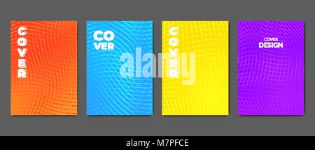 Des modèles des affiches lumineuses. Abstract colorful background for design Illustration de Vecteur