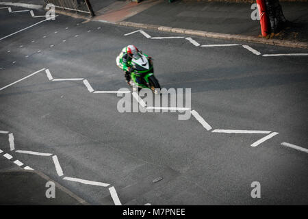 Les 100 courses TT centenaire sur l'île de Man http://www.iomtt.com/History.aspx Banque D'Images