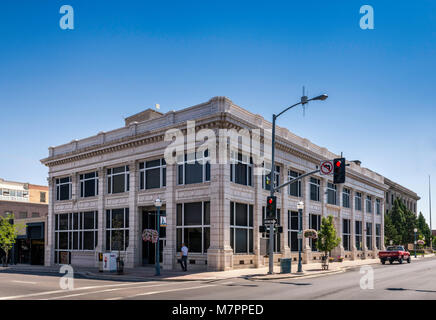 Valentine, bâtiment construit en 1916, S. Arthur Avenue, quartier des affaires du centre-ville de Pocatello, Idaho, USA Banque D'Images