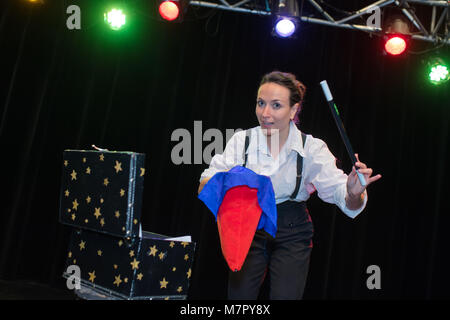 Femme magicien Banque D'Images