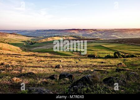 Vue générale du PARC NATIONAL DE PEAK DISTRICT DE STANAGE EDGE Banque D'Images