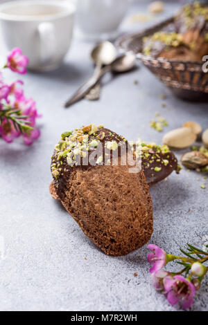 Les cookies au chocolat maison Madeleine Banque D'Images