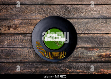 Soupe crème de brocoli Banque D'Images