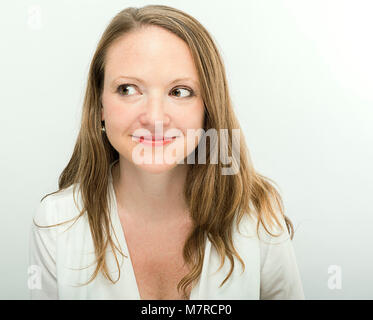 Un portrait d'une femme. Banque D'Images