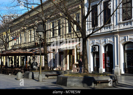 Belgrade, Serbie. Le 10 février 2017. Prince Michael (rue Kneza Mihaila ou Knez Mihailova). Rue piétonne très important à Belgrade Banque D'Images