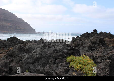 Plage de galets et la mer Banque D'Images