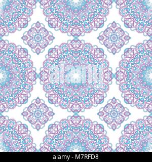 Motif transparente faite de abstract circle mandala Illustration de Vecteur