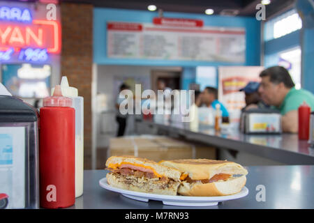 Payan Especial à Barra Payan sandwich shop, Santo Domingo, République Domnican Banque D'Images