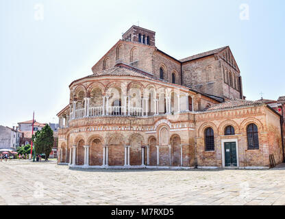 L'église de Santa Maria e San Donato sur l'île de Murano, Venise Banque D'Images